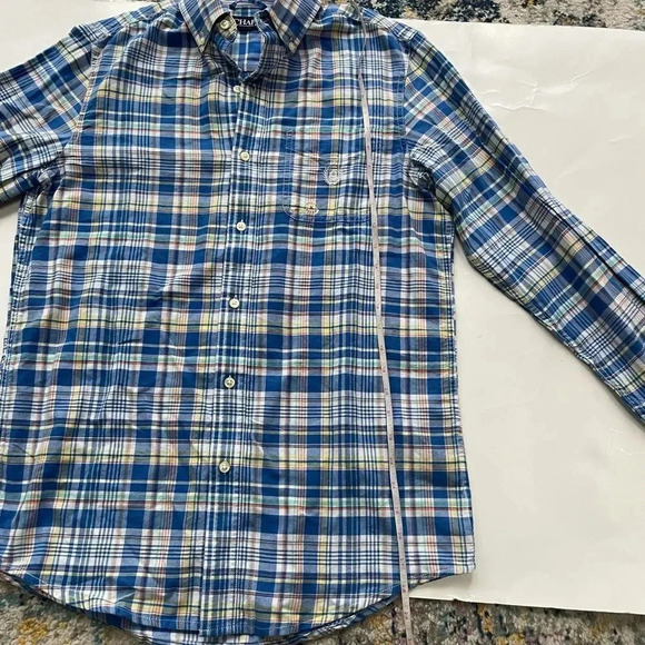 CHAPS Men's Long Sleeve Blue Plaid Cotton Button Down Shirt Men’s size S NWT - Picture 10 of 13